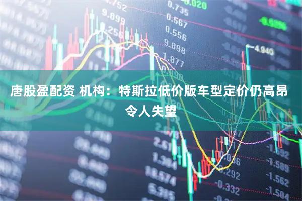 唐股盈配资 机构：特斯拉低价版车型定价仍高昂 令人失望
